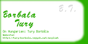 borbala tury business card